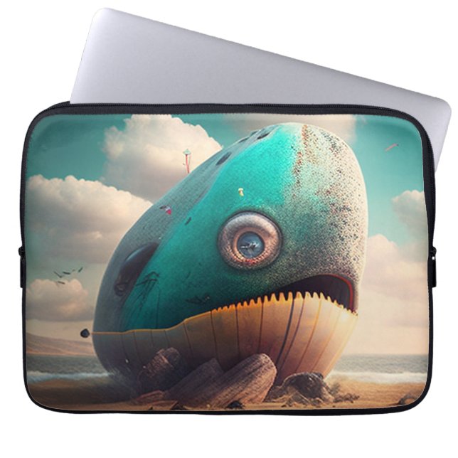 Funda Para Portátil Ballena extraña (Frente)