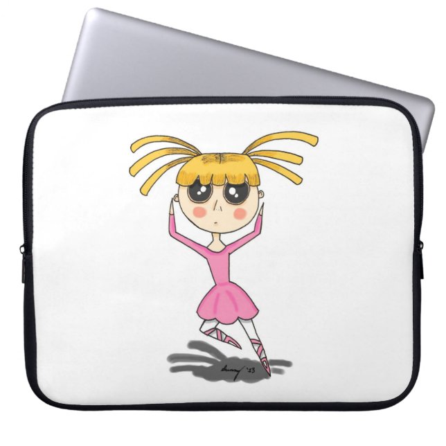Funda Para Portátil Ballerina Laptop Sleeve (Frente)