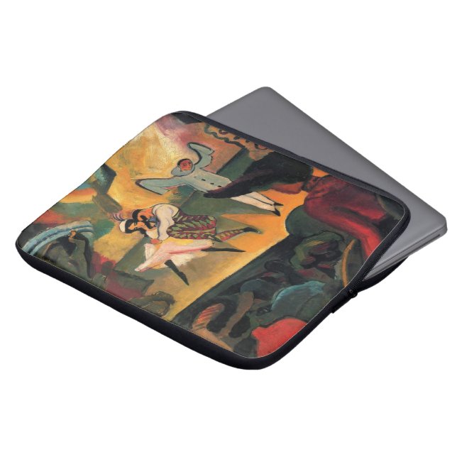 Funda Para Portátil Ballet ruso, Rusia, Rusos, por August Macke (Superior anverso)