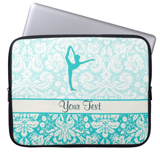 Funda Para Portátil Ballet verde azulado (Frente)