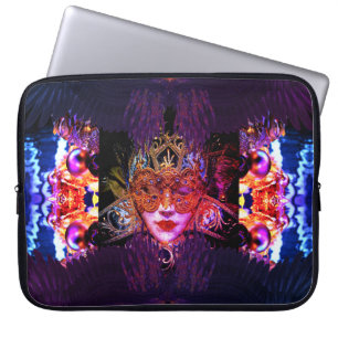 Funda Para Portátil Balón de máscaras de una mujer gótica elegante