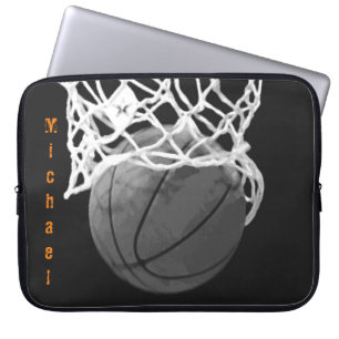 Funda Para Portátil Baloncesto tu nombre Personalizable