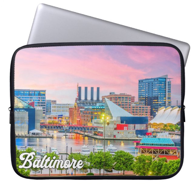 Funda Para Portátil Baltimore, Maryland, Estados Unidos (Frente)
