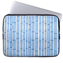 Funda Para Portátil Bambooey Raya de Bambú en Porcelana Azul