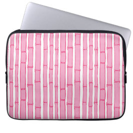 Funda Para Portátil Bambooey Raya de Bambú en Rosa