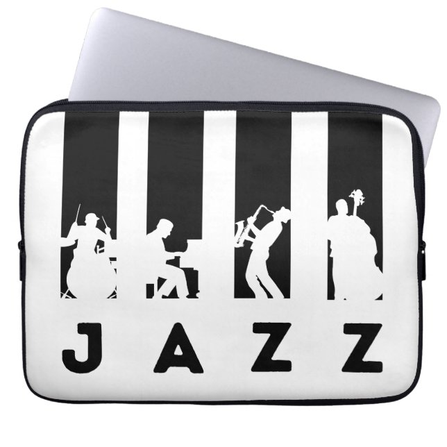 Funda Para Portátil Banda de Jazz (Frente)