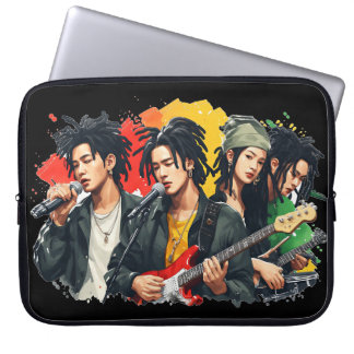 Funda Para Portátil Banda de reggae asiática K-Pop rastas