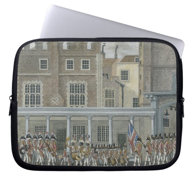 Funda Para Portátil Banda militar en el palacio de San Jaime, tarde (Frente)
