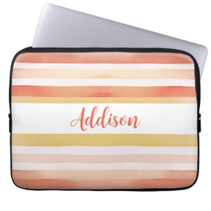 Funda Para Portátil Bandas acuáticas con nombre