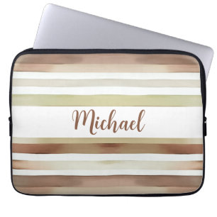 Funda Para Portátil Bandas acuáticas con nombre