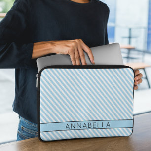 Funda Para Portátil Bandas azules de luz moderna