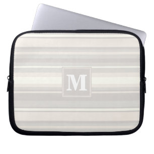 Funda Para Portátil Bandas beige monogramo