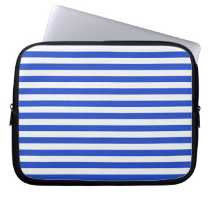 Funda Para Portátil Bandas combinadas azules reales de Shirley Taylor