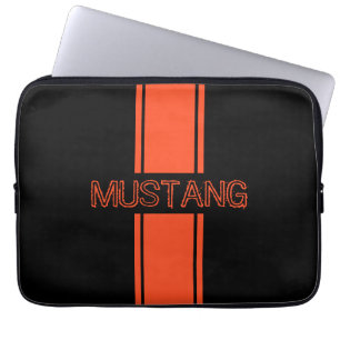 Funda Para Portátil Bandas de Carreras de Naranja de Competencia