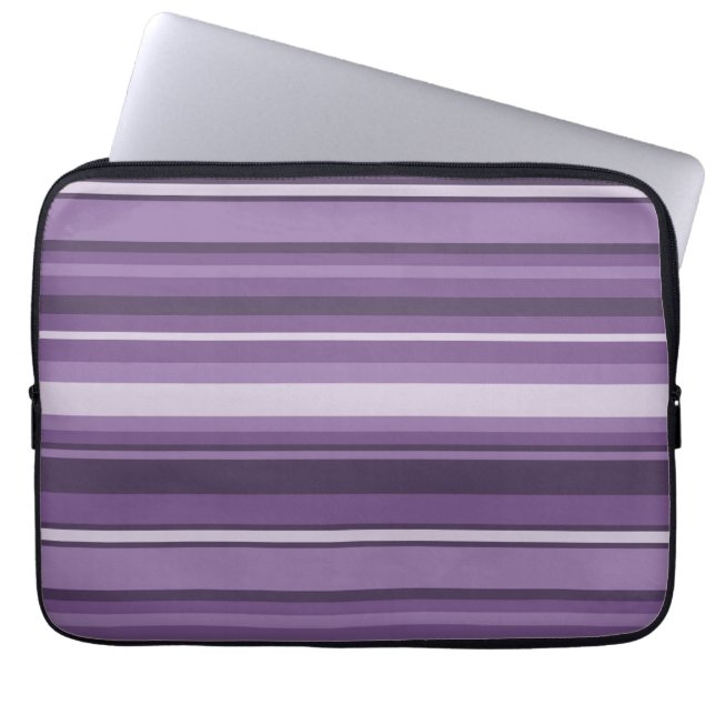Funda Para Portátil Bandas de lavanda (Frente)