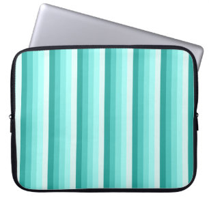 Funda Para Portátil Bandas de sombra turquesa