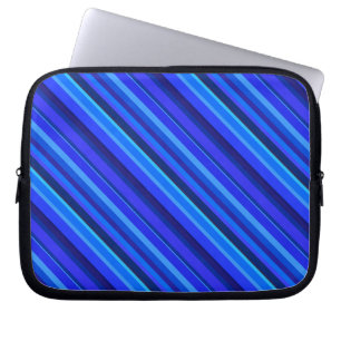 Funda Para Portátil Bandas diagonales azules