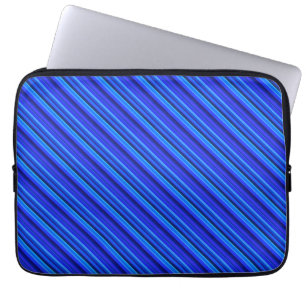 Funda Para Portátil Bandas diagonales azules