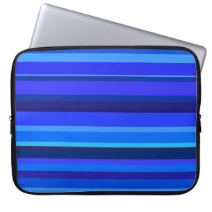 Funda Para Portátil Bandas horizontales azules
