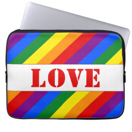 Funda Para Portátil Bandas personalizadas de la bandera arcoíris LGBTQ