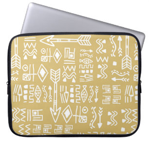Funda Para Portátil Bandas tribales africanas: el egipcio bohemio sin