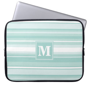 Funda Para Portátil Bandas verdes monográficas