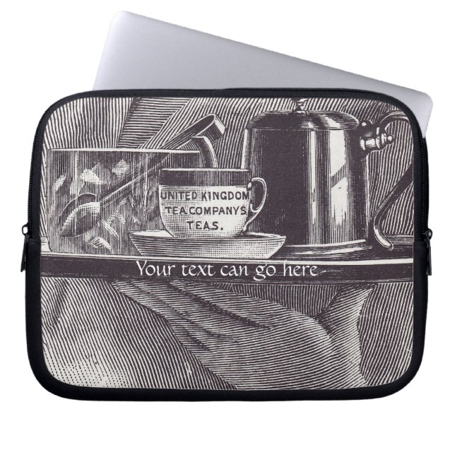 Funda Para Portátil Bandeja de té de época (Frente)