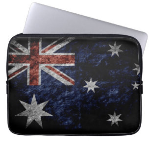 Funda Para Portátil Bandera 4 de Australia del Grunge