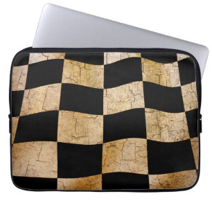 Funda Para Portátil Bandera a cuadros rotos