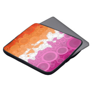 Funda Para Portátil Bandera abstracta del orgullo lésbico    
