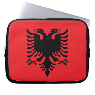 Funda Para Portátil Bandera albanesa