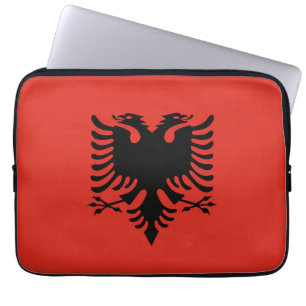 Funda Para Portátil Bandera albanesa