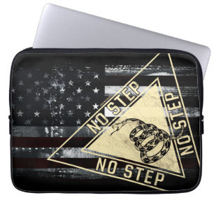 Funda Para Portátil Bandera Americana Aviación Militar Serpiente de Ga