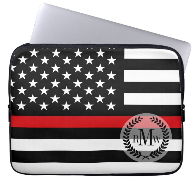 Funda Para Portátil Bandera americana del estilo patriótico del (Frente)