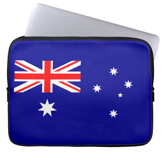 Funda Para Portátil Bandera australiana patriótica (Frente)