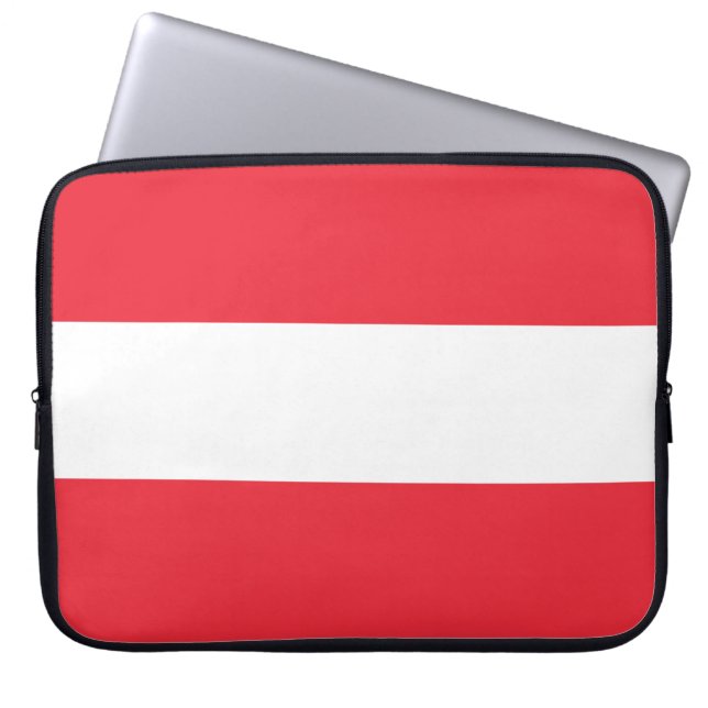 Funda Para Portátil Bandera austriaca (Austria) (Frente)