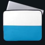 Funda Para Portátil Bandera bávara<br><div class="desc">Este diseño cuenta con la bandera de Baviera, un estado sin salida al mar de Alemania, que ocupa la esquina sureste. Baviera es el estado alemán más grande por área terrestre. Las principales ciudades de Baviera son Múnich (su capital y ciudad más grande), Nuremberg, Augsburgo, Regensburg, Würzburg, Ingolstadt, Fürth y...</div>