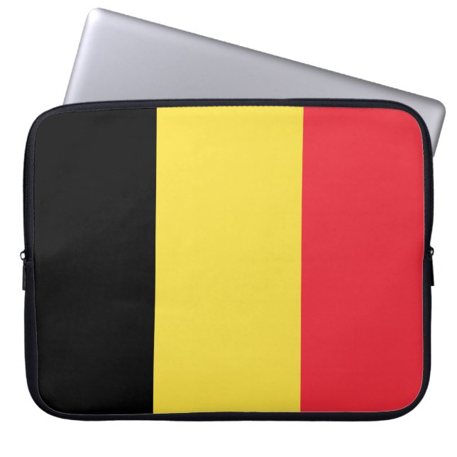 Funda Para Portátil Bandera belga (Frente)