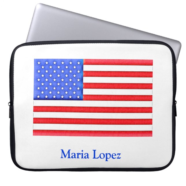 Funda Para Portátil Bandera bonito (Frente)