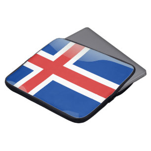 Funda Para Portátil Bandera brillante islandesa