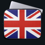 Funda Para Portátil Bandera británica<br><div class="desc">británicos,  bandera,  "bandera británica",  "Union Jack",  unión,  enchufe,  inglés,  Inglaterra,  "Reino Unido",  "Reino Unido",  "Reino Unido",  "bandera inglesa",  "bandera de Inglaterra",  "bandera de Reino Unido",  "Gran Bretaña",  Gran Bretaña,  banderas,  país,  islas,  azul,  rojo,  blanco,  cruz,  Irlanda,  Escocia,  País de Gales, </div>