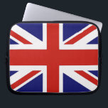 Funda Para Portátil Bandera británica<br><div class="desc">británicos,  bandera,  "bandera británica",  "Union Jack",  unión,  enchufe,  inglés,  Inglaterra,  "Reino Unido",  "Reino Unido",  "Reino Unido",  "bandera inglesa",  "bandera de Inglaterra",  "bandera de Reino Unido",  "Gran Bretaña",  Gran Bretaña,  banderas,  país,  islas,  azul,  rojo,  blanco,  cruz,  Irlanda,  Escocia,  País de Gales, </div>