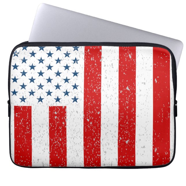 Funda Para Portátil Bandera civil de los Estados Unidos en tiempos de  (Frente)