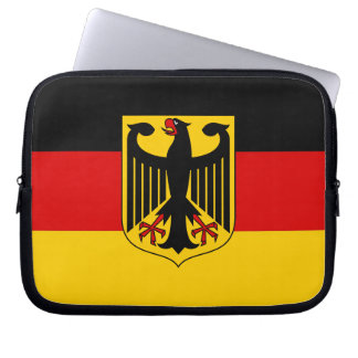 Funda Para Portátil Bandera de Alemania con el escudo
