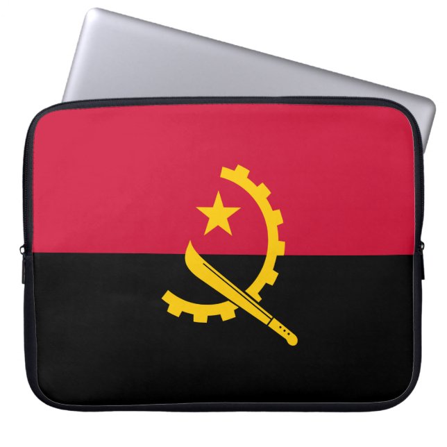 Funda Para Portátil Bandera de Angola (Frente)