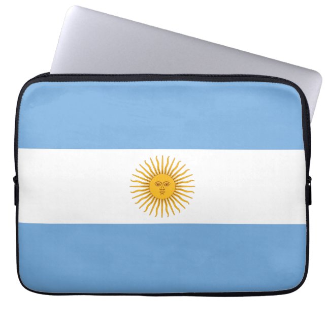 Funda Para Portátil Bandera de Argentina (Frente)
