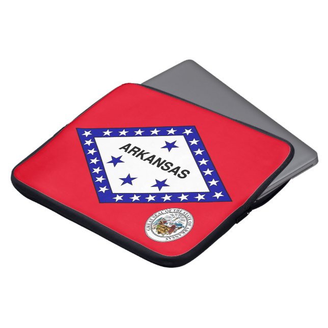 Funda Para Portátil Bandera de Arkansas (Superior anverso)