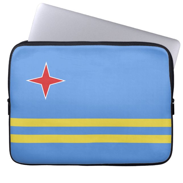 Funda Para Portátil Bandera de Aruba (Frente)