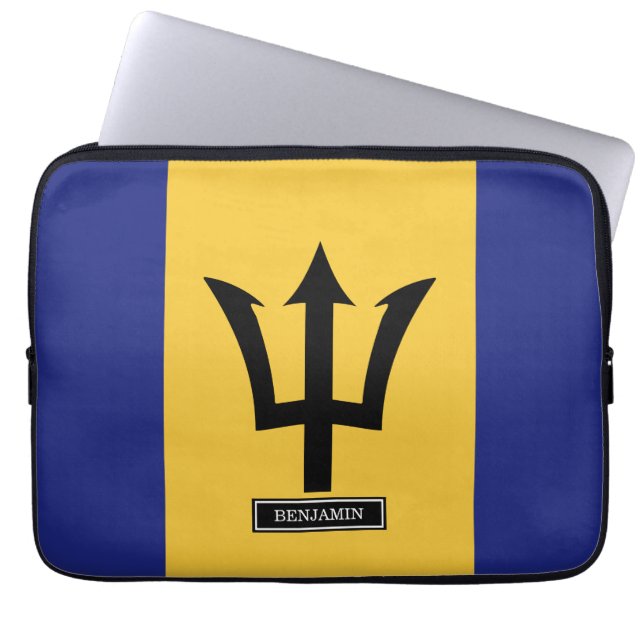 Funda Para Portátil Bandera de Barbados (Frente)