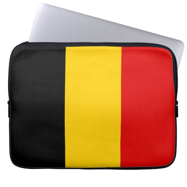 Funda Para Portátil Bandera de Bélgica (Frente)